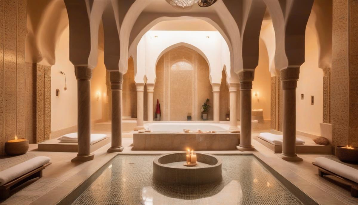 Intérieur du spa Les Bains d'Agadir, cabine de soin