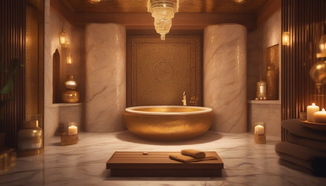 Suite spa de luxe à Agadir : jacuzzi privé, hammam turc, marbre et bougies